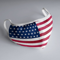 Flag nshow – masque de drapeau américain imprimé en tissu de taille adulte, masque de tous les pays, nouvelle collection 2022