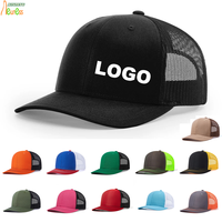 Gorras Trucker OEM de 6 Paneles, Gorra Deportiva para Hombre, Gorra Sólida con Logotipo Bordado Personalizado, Gorra de Béisbol Richardson de Malla de 112 Orificios para Verano