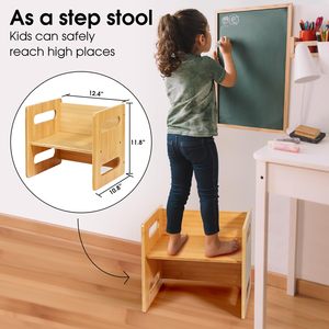 Chaise pour enfants dossier <span class=keywords><strong>banc</strong></span> en bambou bébé chaise de salle à manger ménage enfants <span class=keywords><strong>Table</strong></span> et chaise ensemble - Product Image 3