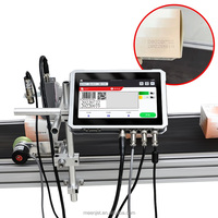 Meenjet Industriële Inkjet Printer Markering Hoogte 25.4Mm Doos Metalen Plastic Voedsel Aluminium Plaat Ei Drukmachine