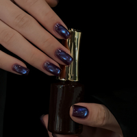 Lot de 50 couleurs de vernis gel œil de chat néon pour manucure de Noël, tendance rouge pailleté, gel acrylique à retirer par trempage, ensemble complet