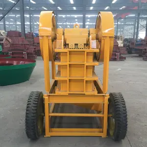 Semi Mobile Crushing Plant PP Series Portable Jaw Crusher With Belt Conveyor