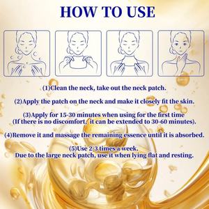 Masque de Soin pour le Cou en Collagène et Or 24 carats pour Femme, Fourniture d'Usine - Product Image 4