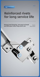 Verdeckte Hardware für Soft-Close-Schränke, klappbare Möbel, versteckte Wohnzimmertüren, seitlich montierte, unsichtbare, langsam schließende Scharniere, hochwertig - Product Image 5