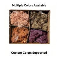 Liviflo ETERNAL Kit DIY de mousse de renne stabilisée naturelle, mélange de 4 couleurs, pour la décoration de la maison et de mariages, Noël, Saint-Valentin, Nouvel An