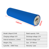 33140 32140 40135 Cellule de batterie cylindrique Lifepo4 3.2v 20ah 15ah batterie de stockage d'énergie rechargeable batteries lithium-ion