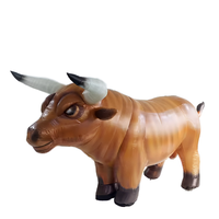 Costume de vache gonflable City Parade, entièrement coloré, pour la marche – Imperméable, durable, résistant au soleil, avec ventilateur intégré, taille personnalisable, pour l'extérieur