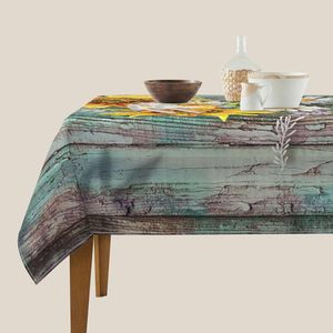 Mantel cuadrado de poliéster con patrón de Mandala abstracto para banquetes Familiares De vacaciones en interiores y decoración del hogar al aire libre para hoteles - Product Image 4