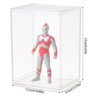 Support de Présentation Portable Moderne Transparent pour Figurines de Collection Blind Box – Boîte de Rangement Empilable en Plastique de 4 Pouces pour Protection et Affichage