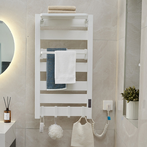 Radiateur électrique mural au design minimaliste moderne Sèche-serviettes de bain <span class=keywords><strong>Porte</strong></span>-serviettes chauffant électrique <span class=keywords><strong>Porte</strong></span>-serviettes chauffant pivotant - Product Image 4