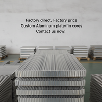 Noyau de radiateur à plaques à haute dissipation thermique disponible pour commande en gros, pour après-refroidisseur de compresseur d'air industriel à vis