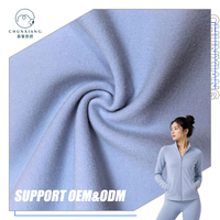 Tela de Yoga Brocada de Doble Cara, 75% Poliéster, 25% Elastano, Tejido de Punto, Elástico, Suave al Tacto, para Ropa Deportiva de Otoño e Invierno