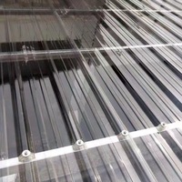 Lámina Corrugada de Policarbonato Confiable para Protección Solar y contra la Lluvia en Almacenes Industriales, Anti-UV