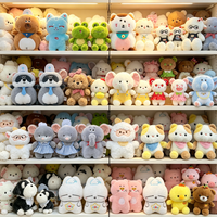 Promotion d'usine : Peluche agneau moelleuse et dodue de 8 pouces, style mixte, pour machine à griffes, jouet en peluche pour enfant
