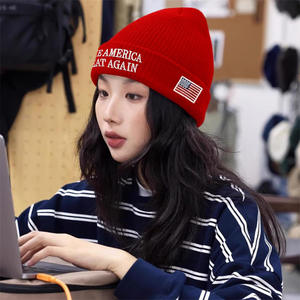 หมวกถักหนาให้ความอบอุ่นสำหรับฤดูหนาวหมวกบีนนี่หมวกฤดูหนาวขนาดใหญ่แบบอเมริกันออกแบบโลโก้ได้ตามต้องการ - Product Image 6