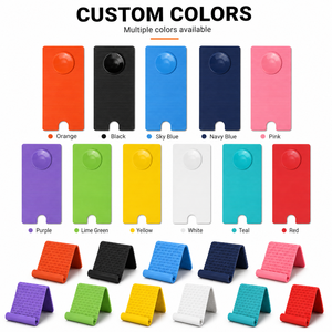 Foldable Silicone Phone <b>Stand</b> with Suction Disc Flexible Portable <b>Tablet</b> Holder <b>for</b> Office Home Promotional - Product Image 3