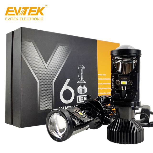 Illuminate the Road Ahead with EVITEK Super Bright Car Light Featuring Y6 LED Projector Headlights