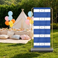 Drapeau du Honduras personnalisé, toile de fond pliable en polyester multi-tailles, textile suspendu durable pour diverses configurations d'événements familiaux
