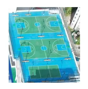 Painted Basketball Court Tile Acrylic Resin Sports Flooring System Cushion Colored Materials Tennis Sport Court