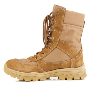 Nuovi Desert Boots da <span class=keywords><strong>uomo</strong></span> in pelle scamosciata da combattimento con stivaletti tattici allacciati con chiusura in rete per suola estiva invernale in gomma - Product Image 1