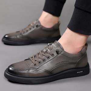 Zapatos Casuales de Cuero Vacuno de Primera Calidad, con Punta, Impermeables, con Cordones, Modernos y Elegantes para Oficina y Trabajo, para Hombre - Product Image 1