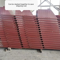 Carretilla de Plataforma Plegable de Dos Ruedas para Trabajo Pesado, Contenedor Rodante de Hierro Reforzado, Capacidad de Carga de 500 kg, para Construcción y Basura