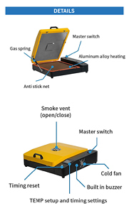 Nuevo Horno DTF Semiautomático de Tamaño A2/A3 para Impresora DTF de Escritorio con Agitador y Secador de un Solo Cabezal XP600 - Product Image 4