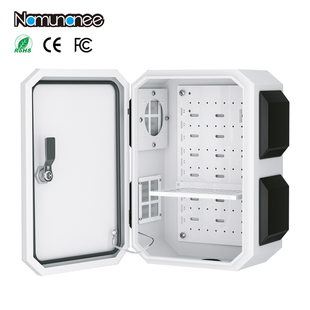 OEM ODM Outdoor CCTV Camera Junction Box Electrical Distribution Box Aluminum Alloy IP55 Vented Electronic Metal Enclosure