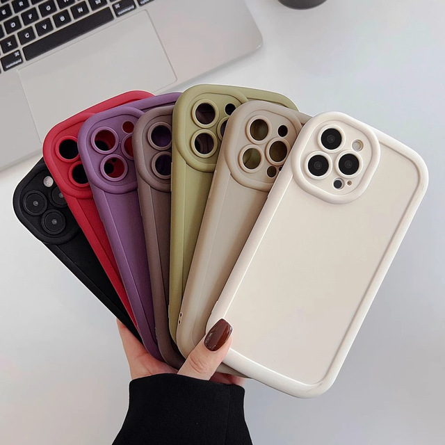 Solid Color Shockproof Soft Case for iPhone 11 12 13 14 15 Wholesale Price 2024 Factory Price Phone case