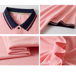 <span class=keywords><strong>Polo</strong></span> pour homme GYQ, prix d'usine, 200 g/m², uni, sans logo, avec impression de logo personnalisé, vêtements décontractés - Product Image 3