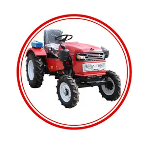 Trator 20hp da boa qualidade para a agricultura com o sistema operacional do carregador frontal intermediário volante