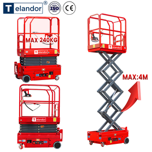 Plataforma Elevadora de Tijera Ultra Compacta de 4m para Construcción Profesional y Acabados - Product Image 6