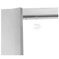 Pintu Akses Kabinet Dapur Luar Ruangan Promosi Guanbai dari Baja Tahan Karat dengan Panel Pintu Kayu Solid untuk BBQ dan Ukuran yang Dapat Disesuaikan.
