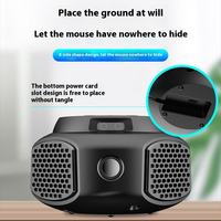 Répulsif à souris ultrasonique haute puissance avec lumière selfie, alimenté par USB, en plastique, pour voitures