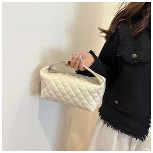 PU cuir dames minimaliste trousse de toilette diamant treillis cosmétique conteneurs de stockage sacs pour le maquillage - Product Image 3