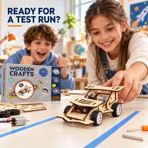 <b>Marble</b> <b>Run</b> Roller Coaster <b>Wooden</b> Track Building Puzzle Motion Physics Experiment STEM Construction Kit for Children - Product Image 2