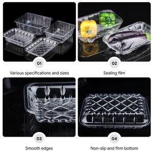 Excellente offre diverses spécifications et tailles récipient alimentaire 1400ml PET plateau d'emballage de fruits en plastique - Product Image 5