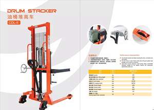 Manipulador de tambor de 350KG | Camión elevador de barril hidráulico | Brazo elevador de abrazadera de agarre de tambor para manejo de tambor químico de aceite - Product Image 6