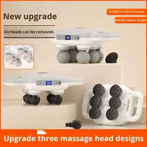 <span class=keywords><strong>2026</strong></span> Neue Professionelle 6-Kopf Bürstenmotor <span class=keywords><strong>Smart</strong></span> Tragbare <span class=keywords><strong>Mini</strong></span>-Körpermassagepistole 1200-3200 U/min 1200mAh Akku mit Musikfunktion - Product Image 5