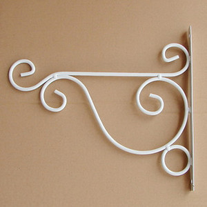 European Style Creative Iron Flower Rack <strong>for</strong> Balcony Wall-mounted Metal <strong>Bracket</strong> with <strong>Hanging</strong> <strong>Basket</strong> Flower Pot Hooks - Product Image 6