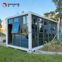 Maison préfabriquée en conteneur, portable, assemblée, avec salle de bain complète, design personnalisé