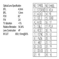 Module de caméra miniature OV2640 OV7670 OV5640 Usr-tcp232-t2 2 millions de pixels grand angle pour surveillance et identification, capteur CMOS 1632x1232