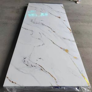High-Gloss Marble Carbon Crystal 1220 PVC <strong>Plate</strong> Modern Waterproof Floral Pattern Background <strong>Wall</strong> <strong>for</strong> TV Panel Household Use - Product Image 2