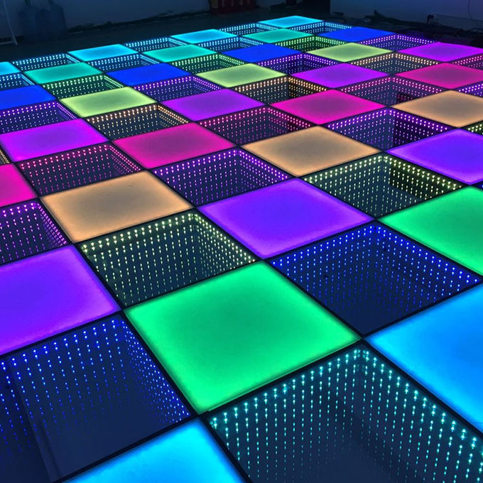 Party Supplies Plexiglass Pool Cover Dance Floor Transparent Glass Led Floor Sensitive