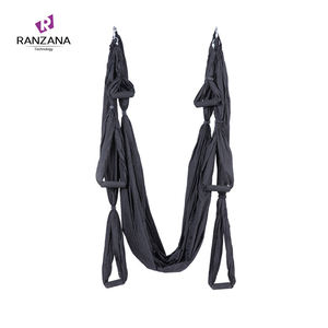 Hamac de yoga anti-gravité à 6 poignées, trapèze 2,5*1,5m, équipement de traction aérienne pour la salle de sport à domicile, sangle de Pilates pour l'entraînement en balançoire - Product Image 1