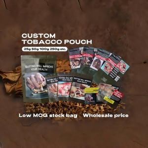 Cao Cấp Tùy Chỉnh In Nắp Kéo Dây Kéo Mylar Thuốc Lá Pouch 25G 30G 50G Cho Úc Tay Cán Lá Lỏng Lẻo - Product Image 6