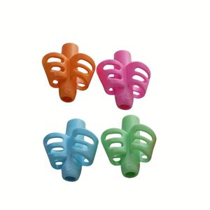 X616 Outils d'écriture en gros pour enfants, support de crayon en silicone à 2 doigts, aide à l'écriture pour enfants, correction de la posture de la main T - Product Image 4