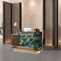 Comptoir de réception, comptoir d'accueil d'hôtel, comptoir de vente, comptoir de service de hall, comptoir de centre de bien-être, comptoir de salon de beauté, comptoir de bar, caissier, MDF