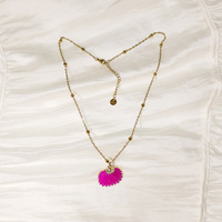 Collar con Colgante de Concha Marina Natural de la Serie Ocean para Mujer, Collar de Concha de Abulón