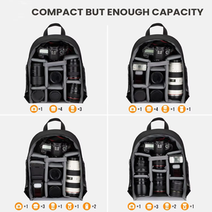 Casual Photography Camera Bag Outdoor Tripod Holder Waterproof Wear-Resistant Fashion DSLR <b>Backpack</b> Laptop Camera <b>Backpack</b> - Product Image 6